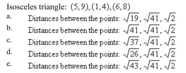Show that the points form the vertices of the indicated polygon.