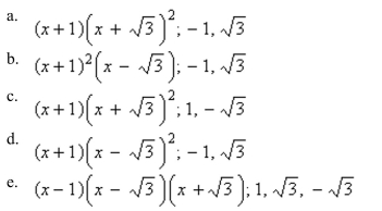 , use synthetic division to factor the polynomial completely and list all real solutions of the equation.