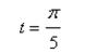 Find the point on the unit circle that corresponds to the real number t. (Round your answer to one decimal place.)
