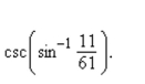 Find the exact value of