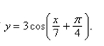 Determine the period and amplitude of