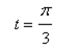 Find the point on the unit circle that corresponds to the real number t.