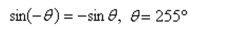 Use a calculator to calculate the value of   from the given identity.      <div style=padding-top: 35px> 
