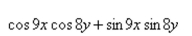 Find the expression as the sine or cosine of an angle.    <div style=padding-top: 35px> 