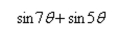 Use the sum-to-product formulas to select the sum or difference as a product.    <div style=padding-top: 35px> 