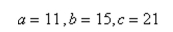 Use the law of Cosines to solve the given triangle. Round your answer to two decimal places.    <div style=padding-top: 35px> 
