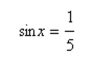 Use the given values to evaluate (if possible) three trigonometric functions cosx, cscx, tanx.    <div style=padding-top: 35px> 