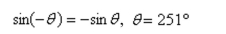 Use a calculator to calculate the value of   from the given identity.      <div style=padding-top: 35px> 