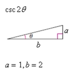  Use the figure to find the exact value of the trigonometric function.    A)   \frac { 5 } { 5 }  B)   \frac { 4 } { 5 }  C)   \frac { 4 } { 5 } . D)   \frac { 5 } { 4 } . E)   \frac { 5 } { 5 } . 