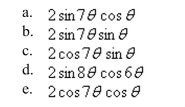 Use the sum-to-product formulas to select the sum or difference as a product.    <div style=padding-top: 35px> 