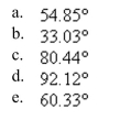 Given   , use the Law of Cosines to solve the triangle for the value of C. Round answer to two decimal places.    <div style=padding-top: 35px> 