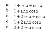 Perform the multiplication and use the fundamental identities to simplify.    <div style=padding-top: 35px> 