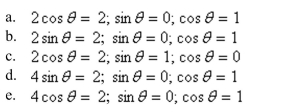 Use the trigonometric substitution to select the algebraic expression as a trigonomet- ric function of   , where   . Then find      <div style=padding-top: 35px> 