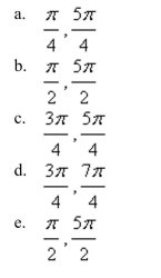 Find all solutions of the following equation in the interval   .    <div style=padding-top: 35px> 