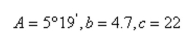Find the area of the triangle having the indicated angle and sides.   (Round your answer to one decimal place.)  <div style=padding-top: 35px> 