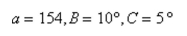 Determine whether the Law of Sines or the Law of Cosines is needed to solve the tri- angle. Then solve the triangle. Round your answer to two decimal places.    <div style=padding-top: 35px> 