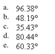 Given   , use the Law of Cosines to solve the triangle for the value of B. Round answer to two decimal places.  <div style=padding-top: 35px> 