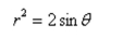 Convert the polar equation to rectangular form.