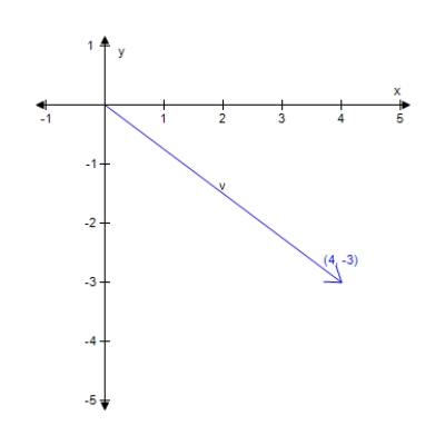 Find the magnitude of vector v. ​  