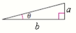  Use the figure to find the exact value of the trigonometric function. ​  \sin ( 2 \theta )  ​   ​  a = 1  ,  b = 8  ​ 