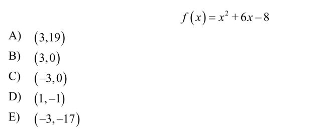 Determine any points on the graph of the following function at which the tangent line is horizontal.  <div style=padding-top: 35px> 