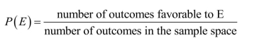 The probability of an event E can always be computed using the formula,  <div style=padding-top: 35px> 