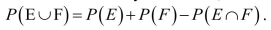 The Addition Rule states that for any two events,  <div style=padding-top: 35px> 