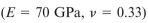 aluminum bar (   0.33) of diameter 20 mm is stretched by axial forces P, causing its diameter to decrease by 0.022 mm. The load P is approximately:    <div style=padding-top: 35px> 