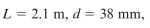brass bar twisted by torques T acting at the ends has the following properties:   and   41 GPa. The torsional stiffness of the bar is approximately:    <div style=padding-top: 35px> 