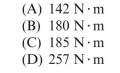 stepped steel shaft (   32 mm is twisted by torques T at each end. Segment lengths are   0.75 m. If the allowable shear stress is 28 MPa and Maximum allowable twist is 1.8°, the maximum permissible torque is approximately:    <div style=padding-top: 35px> 