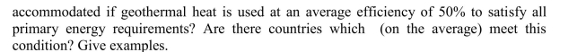 Assuming an average geothermal heat flux of      <div style=padding-top: 35px> 