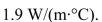 (a) Granite has a typical thermal conductivity of 1.    <div style=padding-top: 35px> 