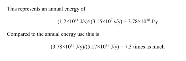 (a) From Table 2.1 the per capita average power consumption in the United