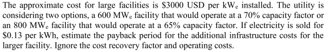 A public utility is planning to construct a high head hydroelectric facility.  <div style=padding-top: 35px> 