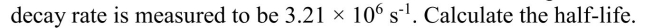 At t = 0 there are nuclei of a particular nuclide in a sample. The