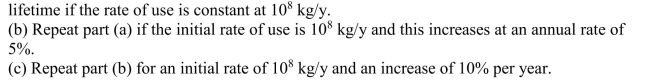 (a) If the total amount of a resource available is   calculate its  <div style=padding-top: 35px> 