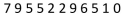 In the UPC symbol encoding numbers has a CSD value equal to ___.