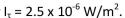 The threshold intensity for a receiver If the intensity produced by an antenna equals at a range of 1 m, the maximum reliable range of the system equals ____ km.