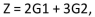 The standardized Gaussian PRNG produces Gi and If G1 and G2 are independent standardized Gaussian RVs and the value of the variance of P equals______.