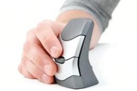   -The accompanying figure shows a ____. A)  document holder B)  vertical mouse C)  trackball D)  mouse stand