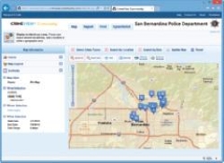   -The GIS in the accompanying figure shows the locations of crime incidents based on the selected crime type, location, and date range.