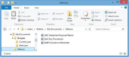 <strong> The elements shown in the accompanying figure are ____, which are used to organize related documents.</strong> A) files B) drives C) folders D) clipboards
