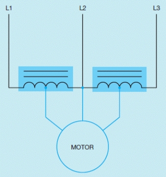 Figure 25-1    -The accompanying figure shows transformers connected in open-____________________.