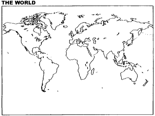 Instructions: Please use this outline map of the world to answer the question(s).   -Locate and name three monarchs reputed to be enlightened despots.