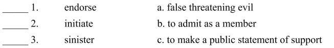 Fill in the letter of the definition that matches best. Use each letter only once.  <div style=padding-top: 35px> 