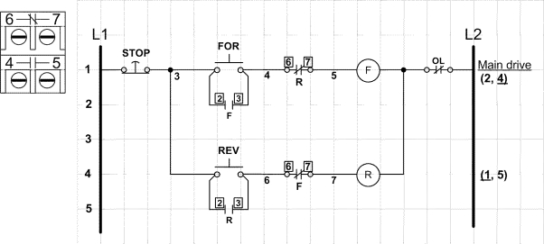   -Describe the control circuit in the accompanying figure.