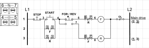   -Describe the control circuit in the accompanying figure.