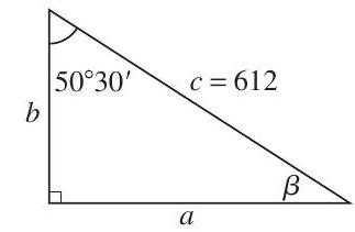 Solve the triangle.
