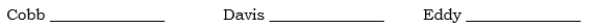 On 1/1/06, the partners of Cobb, Davis, and Eddy, who share profits and losses in the ratio 5:3:2, respectively, decided to liquidate their partnership. On this date, the partnership condensed balance sheet was as follows: On 1/15/06, the first cash sale of other assets with a book value of $150,000 realized $120,000. Safe installment payments to the partners were made the same date. Required: How should the available cash be distributed?