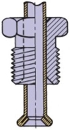 What type of tubing flare is shown in this illustration?   A) ISO flare B) BVD flare C) SAE flare D) ESI flare